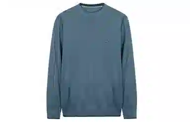 才子 圆领拼接套头修身毛衣 男款