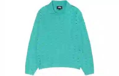 Stussy SS24 OPEN KNIT COLLARED SWEATER