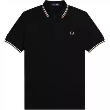 Fred Perry Polo Shirt Black/Beige