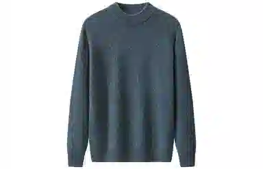 恒源祥 纯羊毛加厚半高领针织长袖毛衣 男款