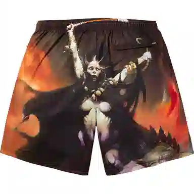 Supreme x Frank Frazetta Soccer Short