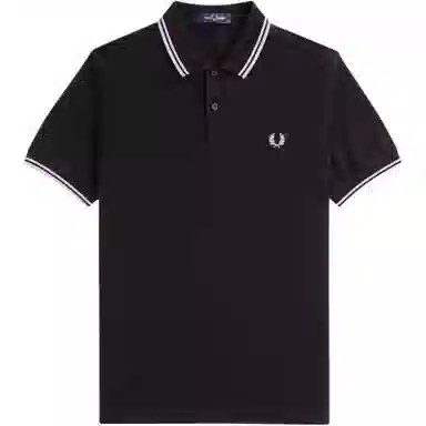 Fred Perry Polo Shirt Black/Purple