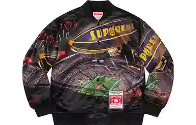 Supreme SS22 Week 15 x Mitchell Ness Stadium Satin Varsity Jacket