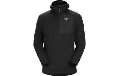 Arcteryx Logo Half-Zip Hoodie Black