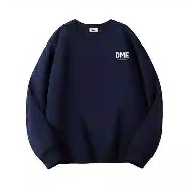 【dme】 潮酷美式高街校园款骷髅头手绘套头圆领保暖舒适柔软宽松时尚个性卫衣 男女同款