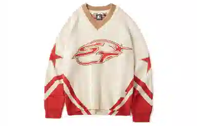 Starter V-Neck Pullover Red