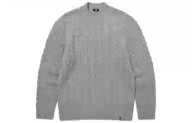 The North Face Merino Wool Cable Sweater Gray