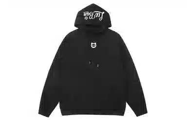 王者荣耀 鲁班七号星空梦想款 趣味字母印花加绒加厚保暖落肩长袖休闲宽松连帽卫衣 男女同款