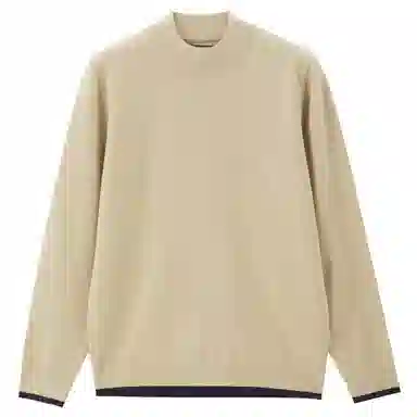 佐丹奴 纯色半高领套头针织衫 男