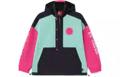 中国李宁 拼色单排扣连帽运动夹克 男款 多色