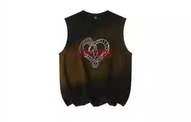 MIIOW Creative Snake Heart Suede Vest