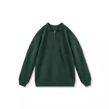 我是大卫 韩系高级感半拉链休闲百搭翻领长袖针织衫 男女同款