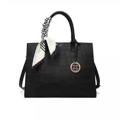 稻草人 高级感鳄鱼纹戴妃包 聚氨酯革 手提包 常规 女款 多色