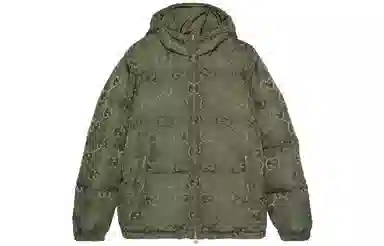 Gucci FW22 Logo Zip Hoodie Jacket Green