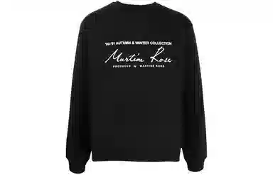 Martine Rose Logo Crewneck Sweatshirt Black