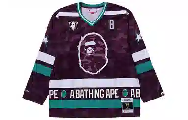 A BATHING APE x Mitchell Ness VT