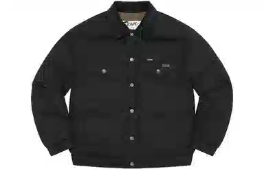 Supreme x Schott Canvas Down Trucker Jacket