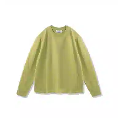 我是大卫 港风纯色圆领打底衫韩版潮流套头宽松百搭针织衫 男女同款