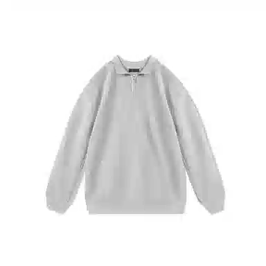 我是大卫 韩系高级感半拉链休闲百搭翻领长袖针织衫 男女同款