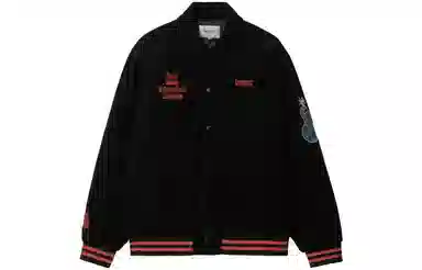 Carhartt WIP Embroidered Letter Jacket Black