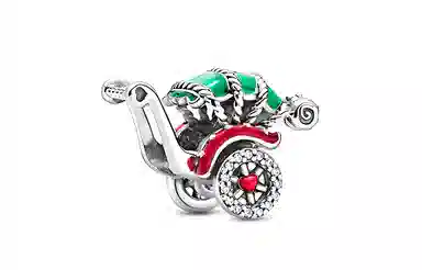 Pandora Traditional Rickshaw Charm
