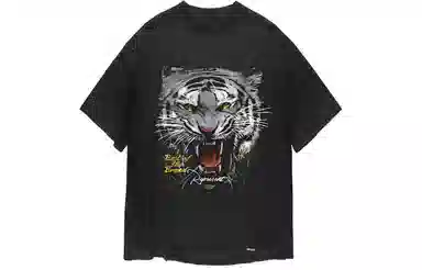 REPRESENT Tiger Head Black Tee