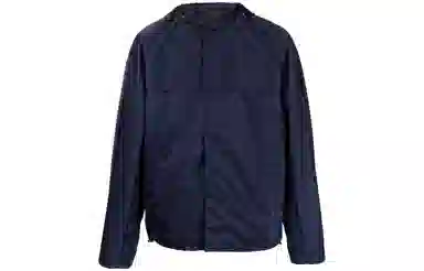 Lanvin SS23 Navy Hooded Coat