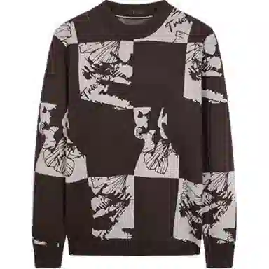 才子 大众休闲保暖修身针织衫 男款