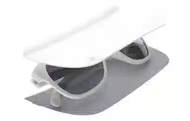 CHANEL Sunglasses 57mm White