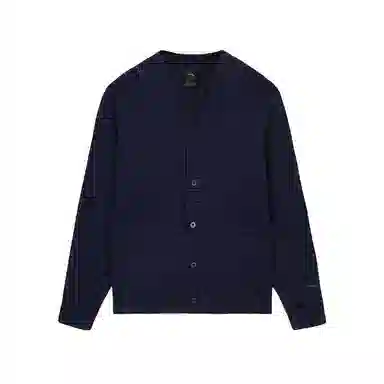 Anta Lifestyle V-Neck Knit Cardigan Midnight Blue