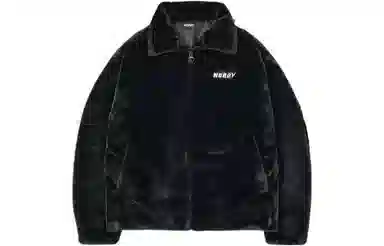 NERDY FW22 Logo Print Zip Jacket Black