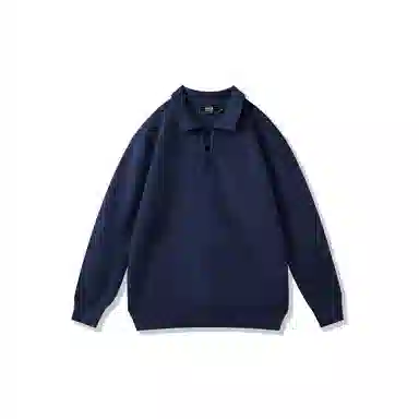 我是大卫 韩版时尚小众设计感纯色简约百搭宽松长袖针织衫 男女同款