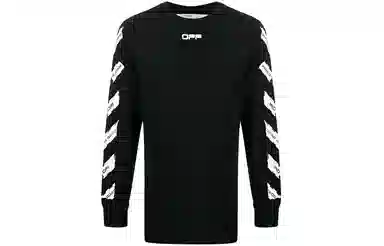 OFF-WHITE Airport Tape Long Sleeve Tee