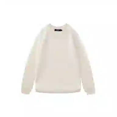 我是大卫 港风宽松慵懒风圆领纯色韩版打底针织衫 男女同款