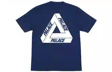 PALACE Reverso T-Shirt Navy Orange Logo T