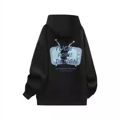 啄木鸟 宽松字母纯色百搭长袖卫衣 男女同款