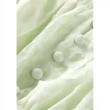 太平鸟 纯色舒适高腰短袖连衣裙 女款