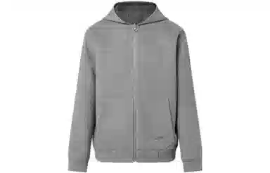 Louis Vuitton FW22 Striped Logo Hoodie Jacket Grey