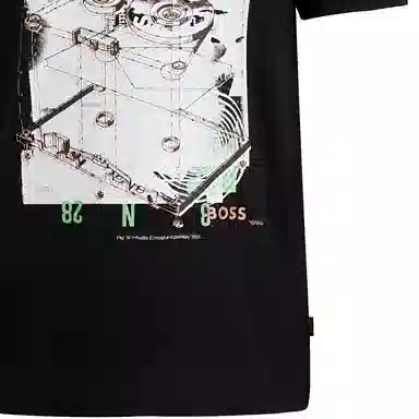 HUGO BOSS Cotton-Jersey T-Shirt With Seasonal Print T