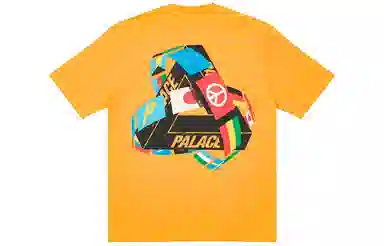 PALACE National Flag Triangle Print Short Sleeve T-shirt T