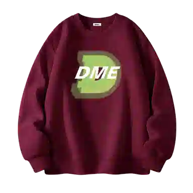 【dme】 渐变模糊字母宽松圆领休闲百搭长袖卫衣 男女同款