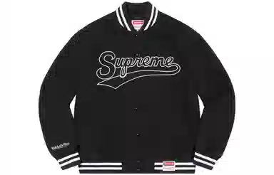 Supreme x Mitchell & Ness Logo Jacket