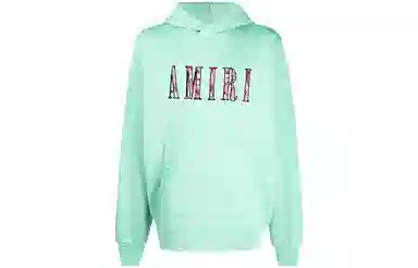 AMIRI Logo Hoodie Green