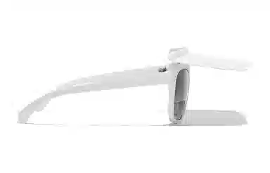 CHANEL Sunglasses 57mm White