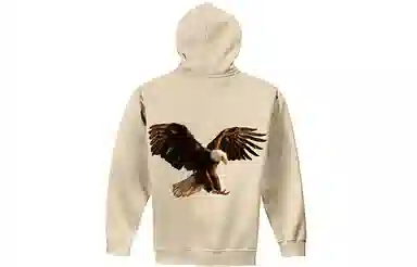 Travis Scott Cactus Jack Eagle Birds Hoodie Beige