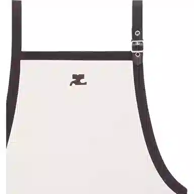 COURREGES Buckle Contrast Dress