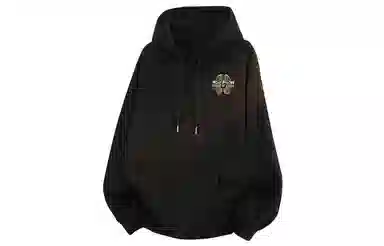 王者荣耀 女蜗补天款美式复古蛇年对称倒影双排字母印花保暖学生党日常学院风百搭落肩长袖无性别休闲宽松多巴胺连帽卫衣 男女同款