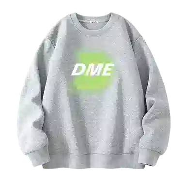【dme】 渐变模糊字母宽松圆领休闲百搭长袖卫衣 男女同款