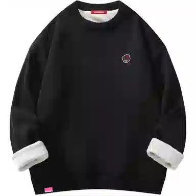 帕丁顿熊 基础款可拆卸小熊胸针纯色休闲百搭打底宽松保暖加绒加厚针织衫 男女同款