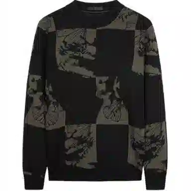 才子 大众休闲保暖修身针织衫 男款